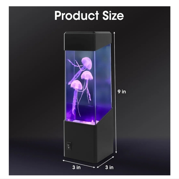 Black LED Jelly Fish Water Fountain with USB - Picture 6 of 7